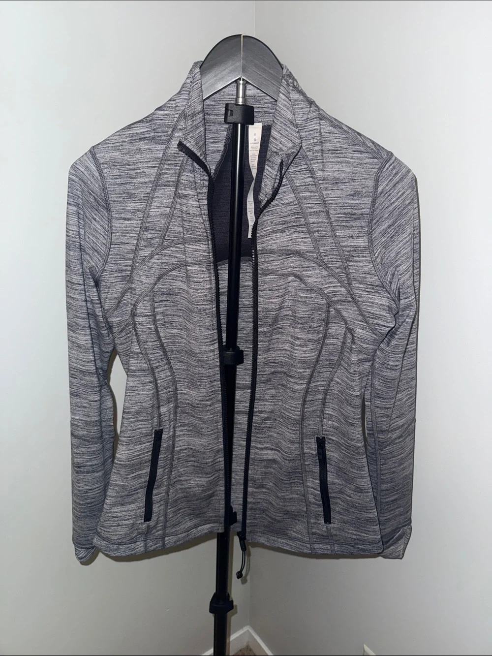 lululemon athletica Heathered Gray Full-Zip Utility Jacket